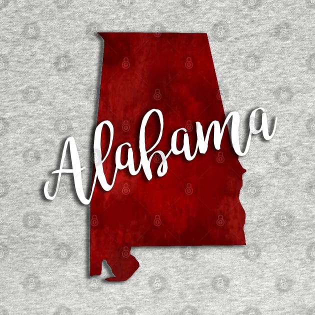 Alabama State Outline by doodlesbydani